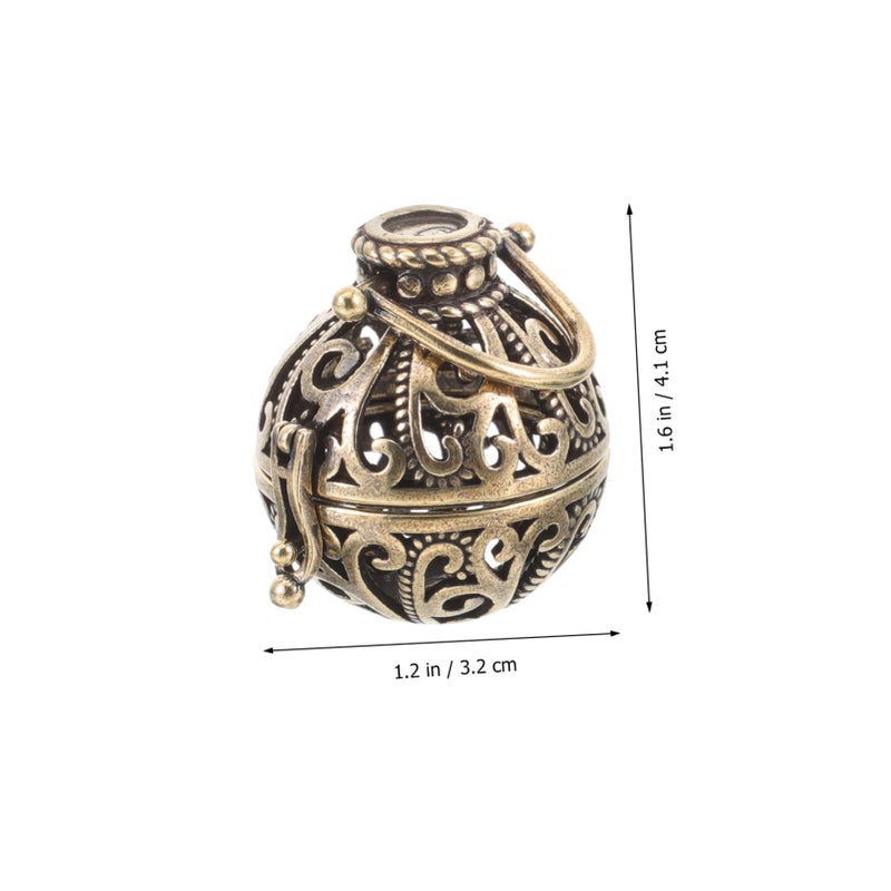 Brass Car Pendant Diffuser Aromatherapy Ball Decorative Essential Oil For Home Gift - Image 5