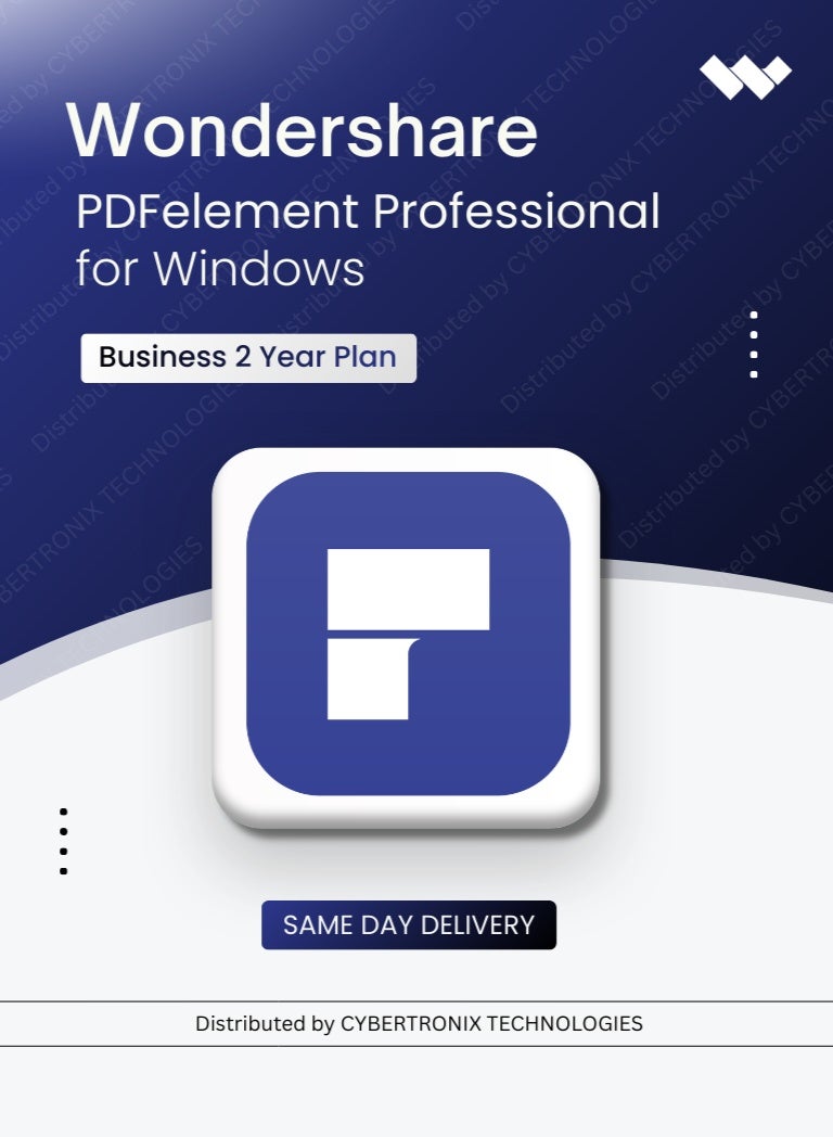ووندشير PDFelement بروفيشونال لنظام ويندوز للأعمال | ترخيص رقمي لمدة 2 سنة | توصيل في نفس اليوم