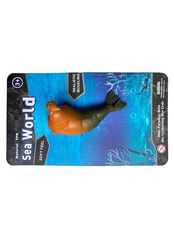 macmerise Galaxy Arctic Walrus Realistic Toy Figure With Long Tusks And Flippers - Image 2