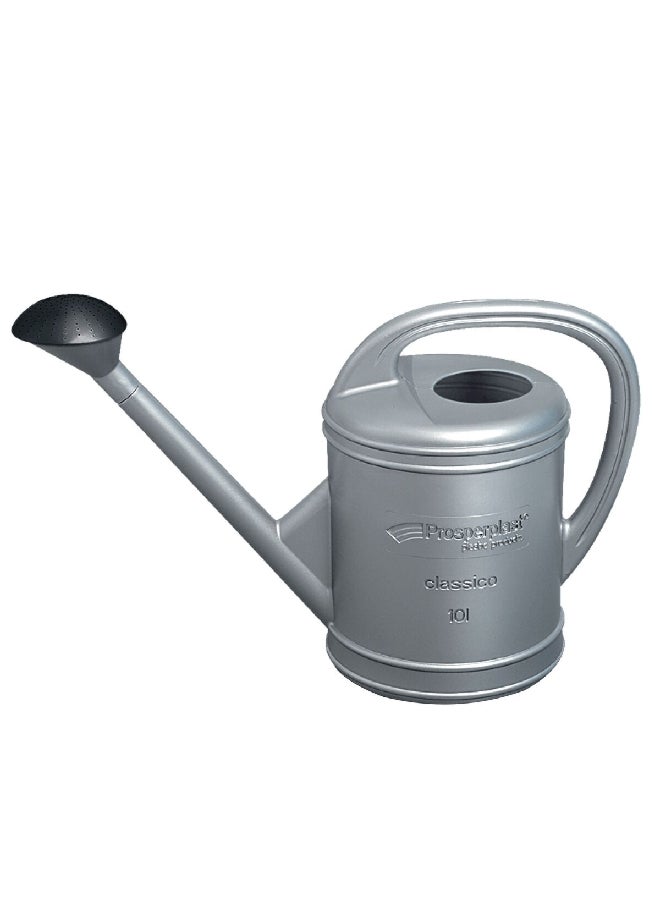 بروسبير بلاست IKCL10-B68M كلاسيكو إبريق سقاية النباتات عالي الجودة فضي 10 لتر - Image 1