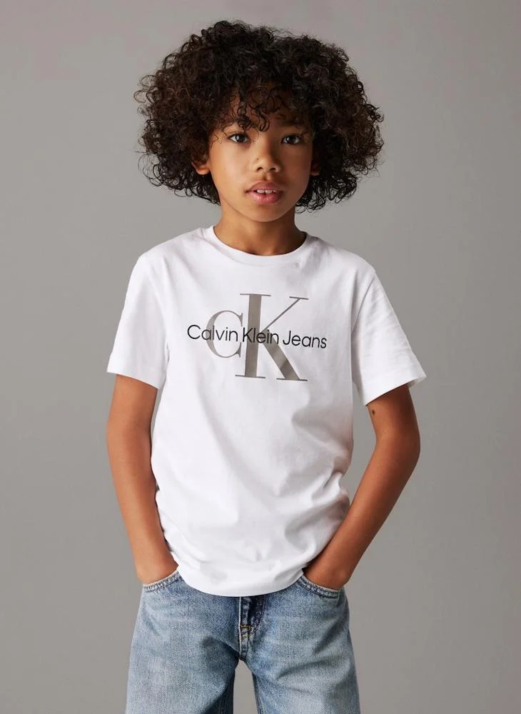 كالفن كلاين جينز Kids Monogram Crew Neck T-Shirt