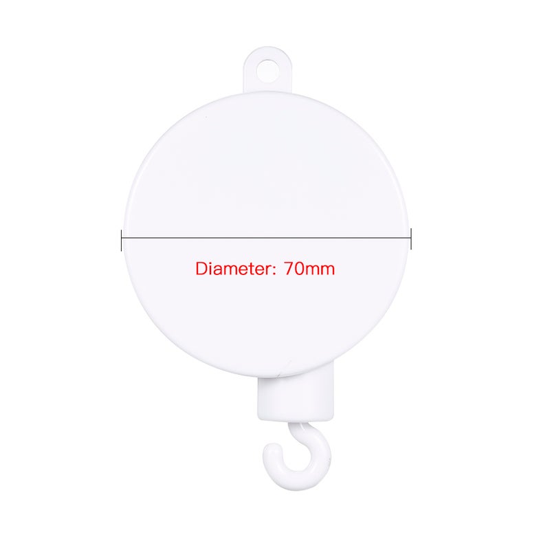 Baby Rotary Mobile Crib Bed Bell Toy Windup Movement Music Box With Rotating Hook - Image 5