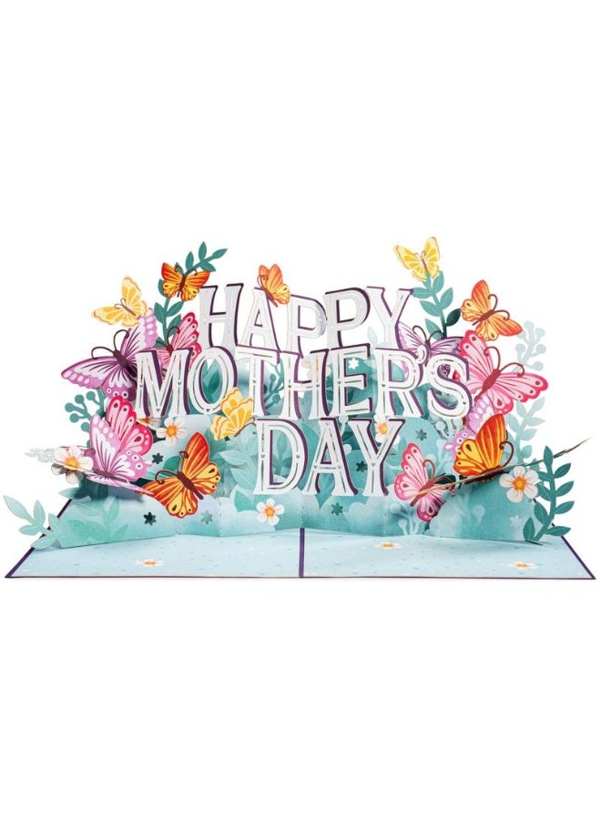 Paper Love Mother's Day Pop Up Card 3D Laser Cut Butterflies Hummingbirds - Image 5