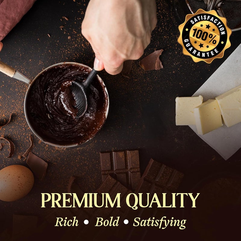 Karish Dark Compound Chocolate Block 490g – Rich Cocoa Flavor, Smooth Melt Chocolate Bar – Premium Dubai Inspired Dessert Chocolate for Baking, Molding & Gifting - Image 5