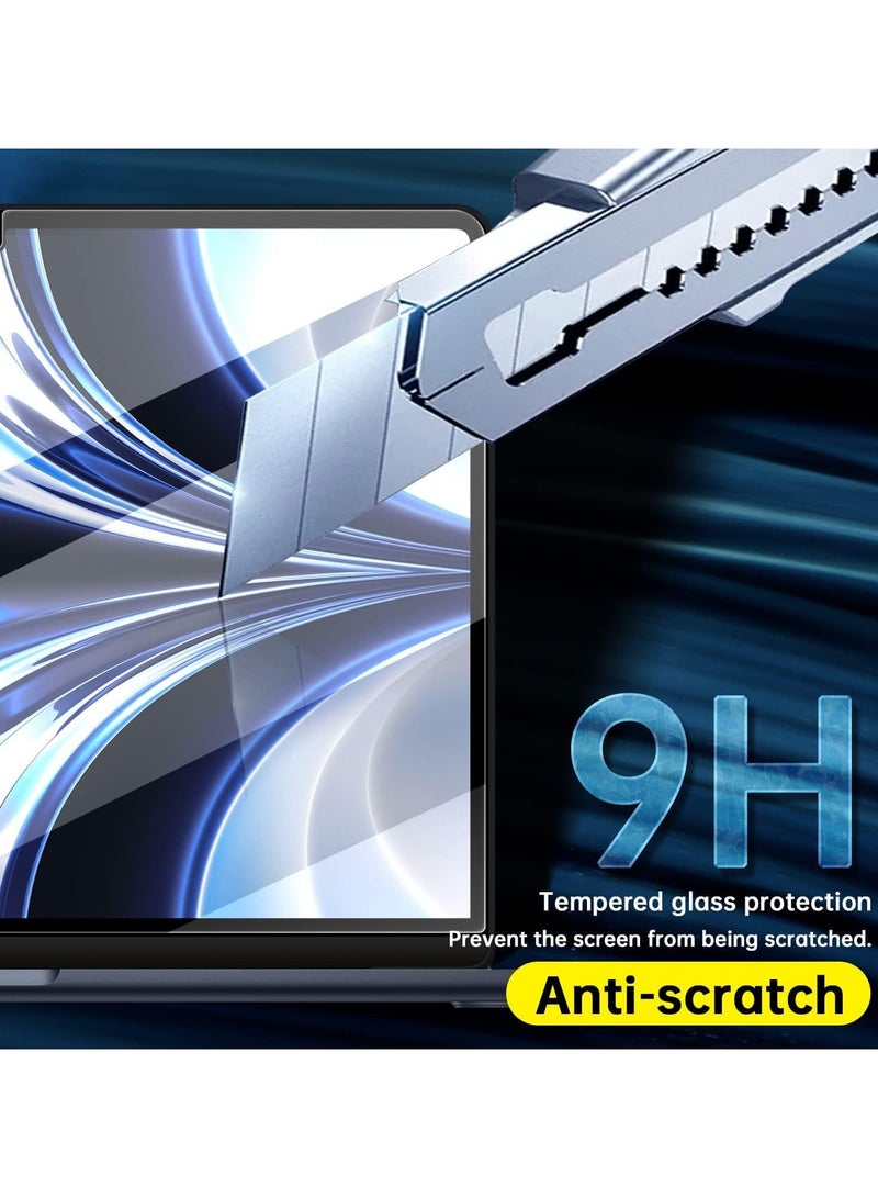 واقي شاشة من الزجاج المقوى لجهاز MacBook Air مقاس 13.6 بوصة (2024-2022، شريحة M3/M2 Max/Pro، طرازات A3113/A2681) - صلابة 9H، خالٍ من الفقاعات، حماية من بصمات الأصابع - Image 3