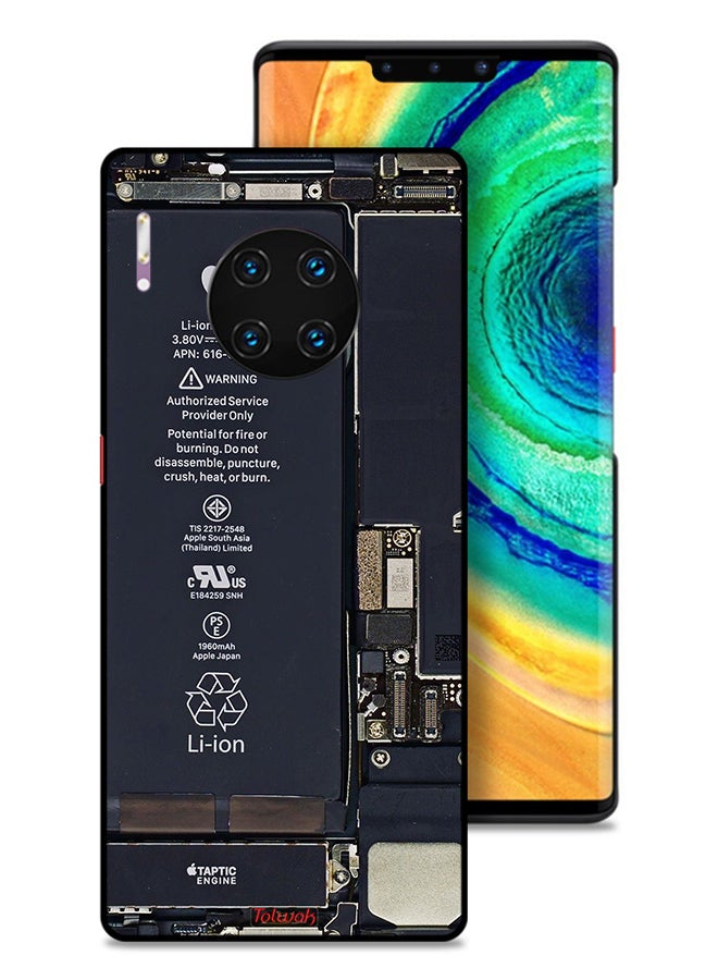 Tolwak Huawei Mate 30 Pro 5G Protective Case Cover Phone Circuit Pattern - Image 1