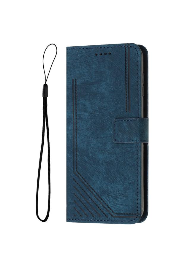 Zaboon Case For Infinix Hot 50 5G Skin Feel Stripe Pattern Leather Phone Case - Image 2