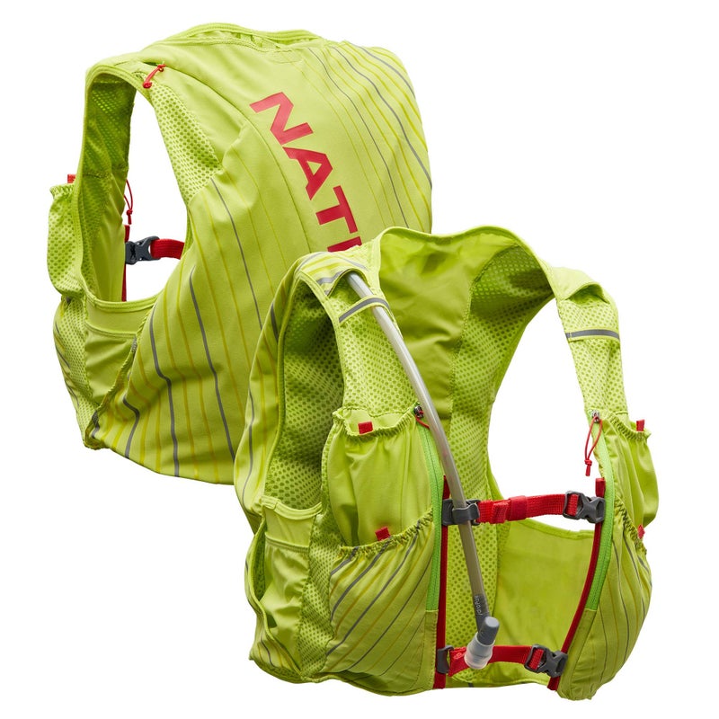 Nathan Unisex Pinnacle Race Vest w 12L Hydration Pack Running Vest with Water Bladder Hydration Vest for Running Women WaterResistant Moisture Wicking