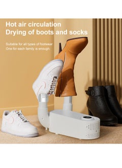 Furtey Electric Shoe Dryer , Heater Deodorizing and Dehumidifying Device , High Quality Foldable Multifunctional Shoe Dryer , Purple Light High Efficiency Dryer  - Image 1