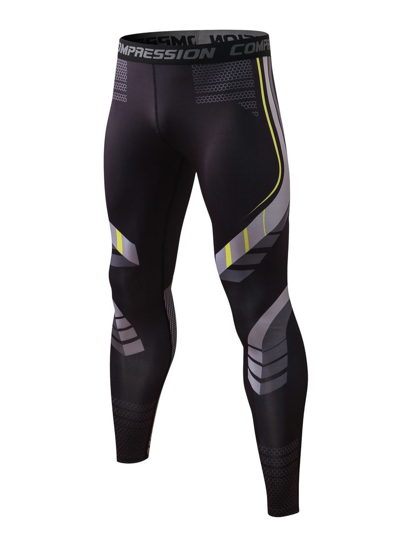 YEL PRO Men Quick Dry Breathable Elastic Trousers Black - Image 1