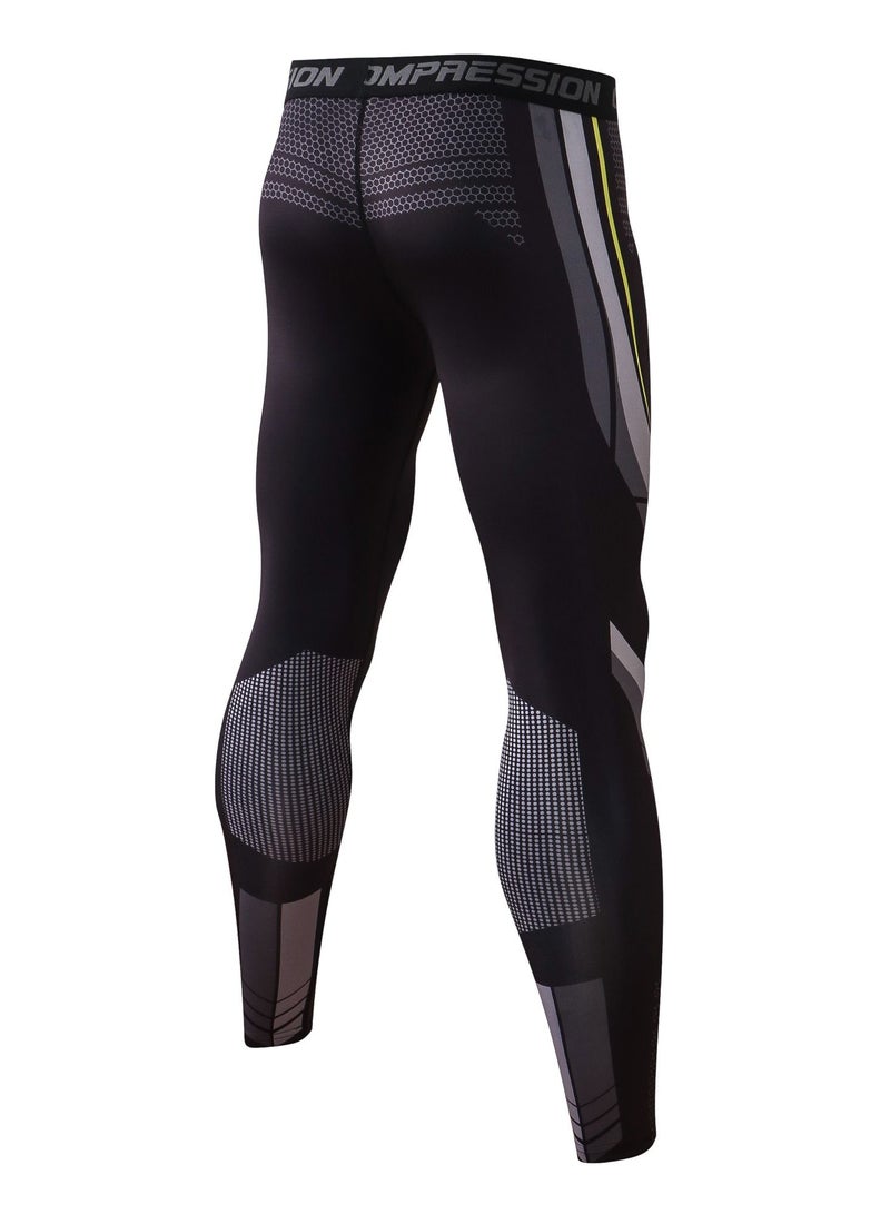 YEL PRO Men Quick Dry Breathable Elastic Trousers Black - Image 2