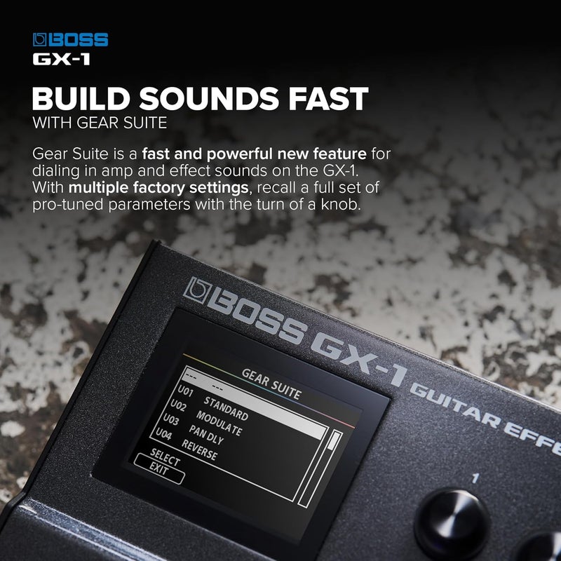 BOSS GX-1 Ultra-Portable Guitar Effects Processor with Bluetooth Connectivity - Image 4