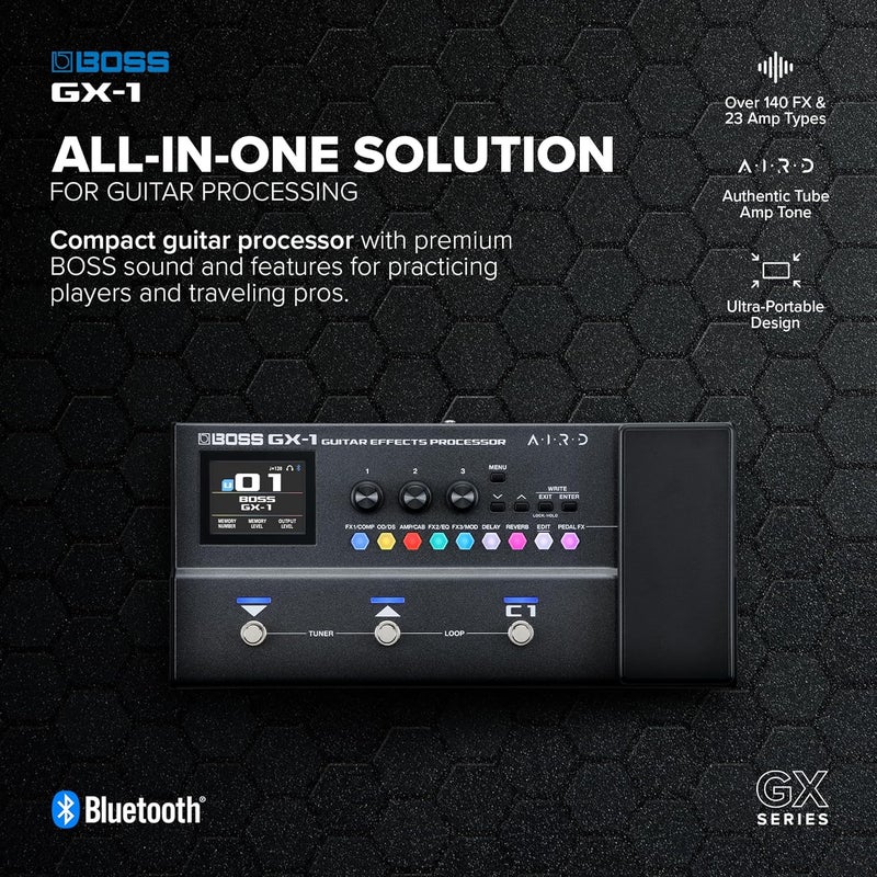 BOSS GX-1 Ultra-Portable Guitar Effects Processor with Bluetooth Connectivity - Image 2
