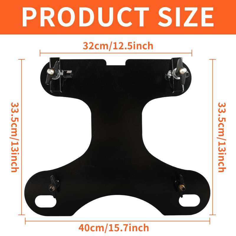 Kmise 4-Piece Silent Drum Practice Pad Kit with Drum Sticks,Portable and Adjustable Drum Pad for Quiet Practice, Perfect Snare Drum Practice Pad Kit for All-ages Drummers - Image 3
