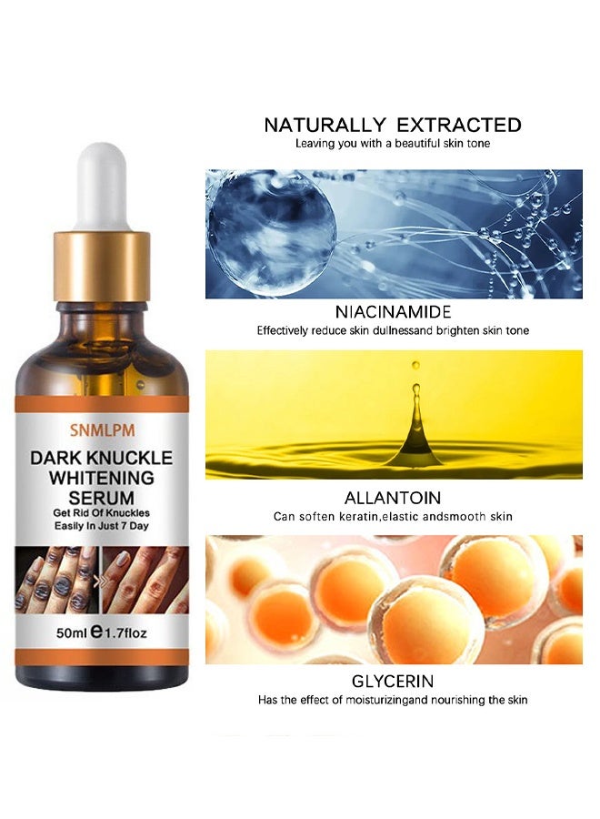سنملبم مصل تبييض المفصل الداكن - علاج 7 أيام للبقع الداكنة في اليدين والقدمين مقشر مفاصل يحسن البهتان تأثير تبييض قوي للرجال والنساء 50 مل - Image 3