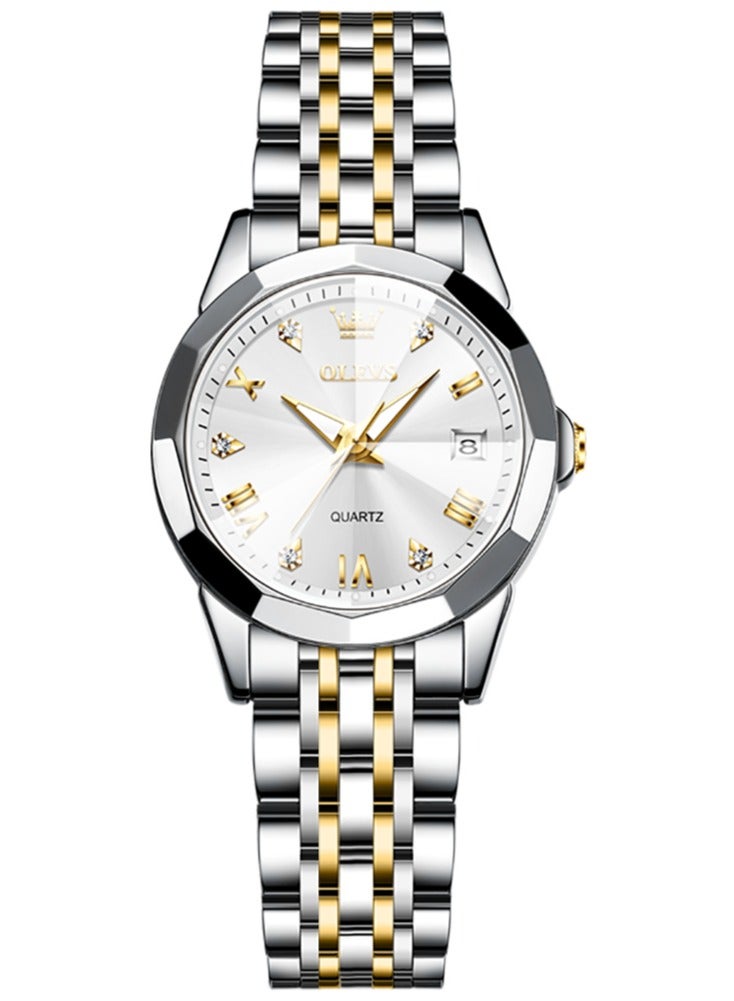 OLEVS Watches for Women Stylish Stainless Steel Water Resistant Quartz Analog Watch 9931 - Image 2