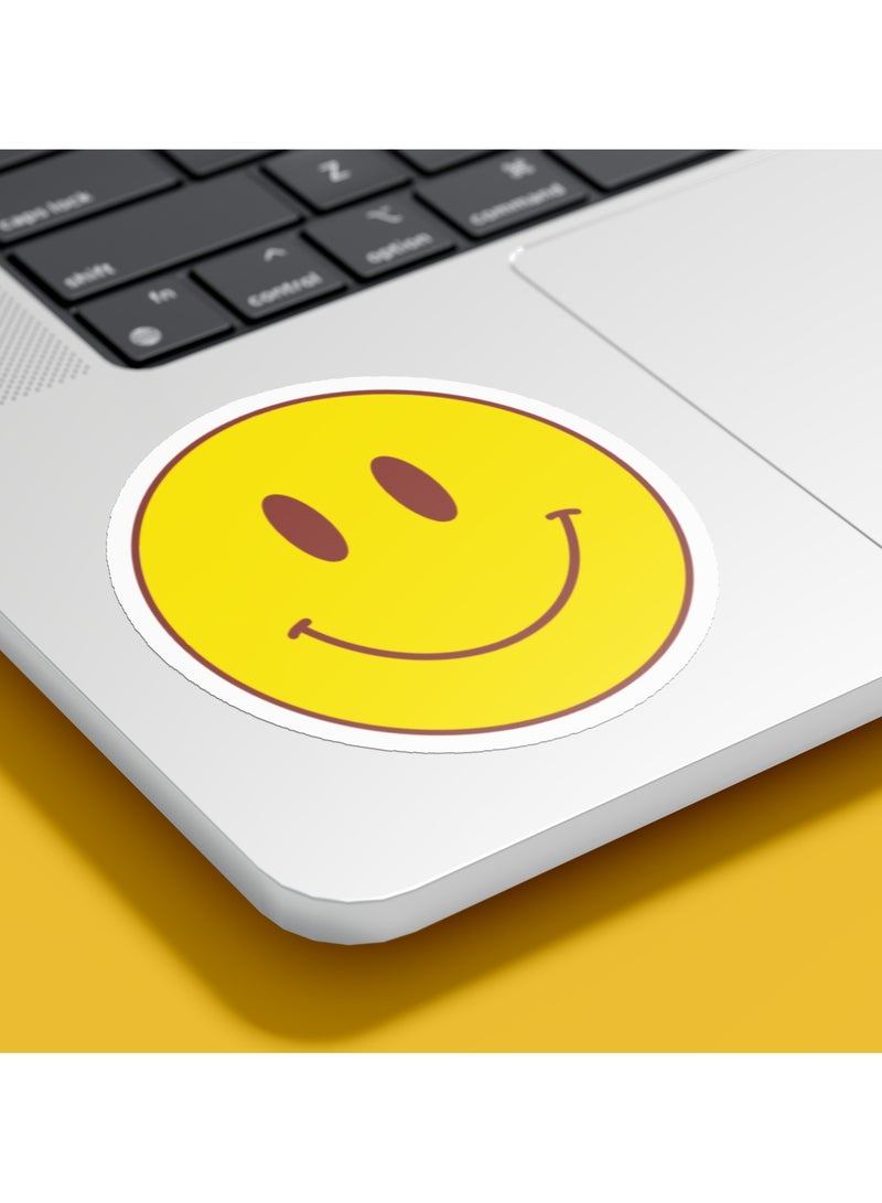 Boomah Accessories 1-Piece Creative Smile Waterproof Vinyl Stickers, for Laptop , Mobile , Mug , Skateboard , Guitar for kids, adult , girls, nursery 8x6cm - Image 1