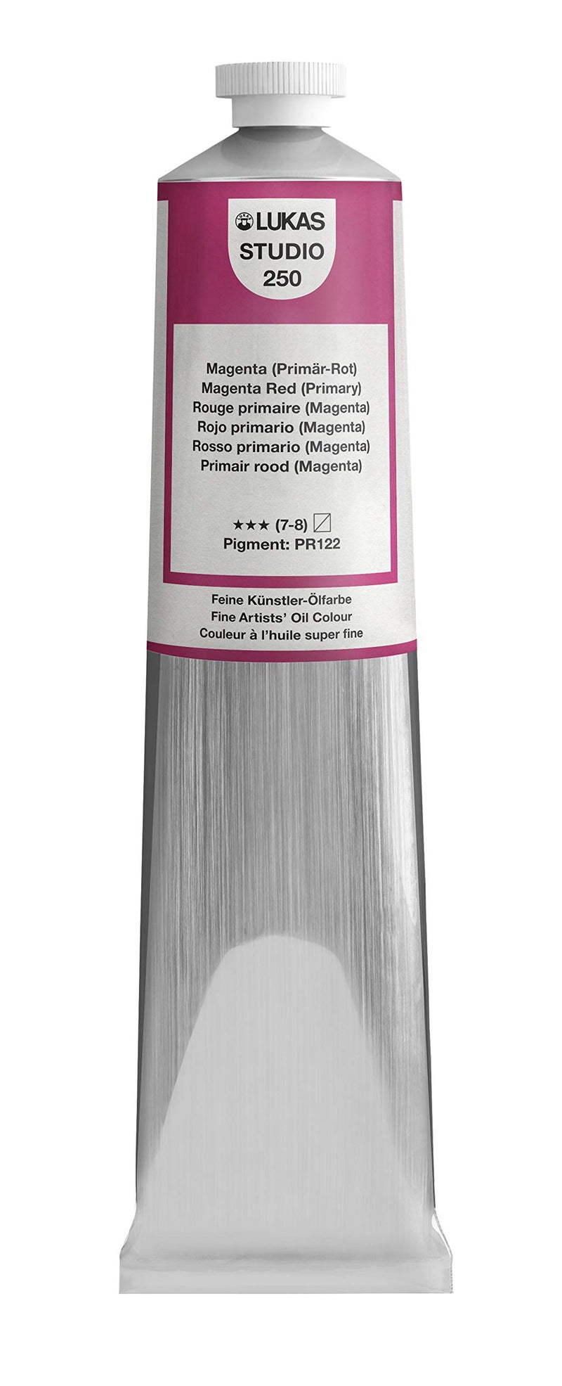 Lukas Studio Artist Oil Color Paints Highpigment oil paint made with natural binder for artist painting more Magenta Primary 200 mL - Image 2