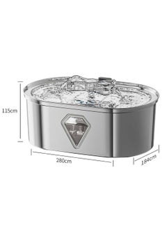 Kidle Automatic Cat Water Fountain Pet Water Dispenser Cat Stainless Steel Fountain Cat Smart Water Feeder  - Image 4