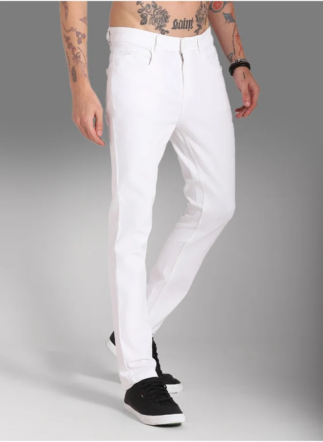 HIGH STAR Men White Jeans