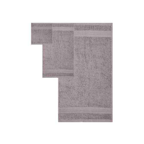 Trident Soft Comfort Air Rich Towels for Bath, 100% Cotton Towel, Super Soft, Highly Absorbent, 3 Pieces Towel Set, 500 GSM - Charcoal - Image 5