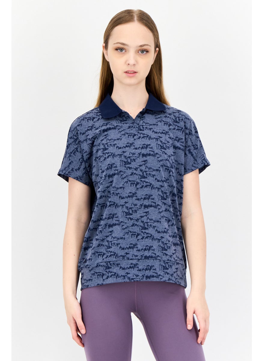 Adidas Women Sportswear Fit Short Sleeve Outdoor Polo Shirt , Multicolor  - Image 1