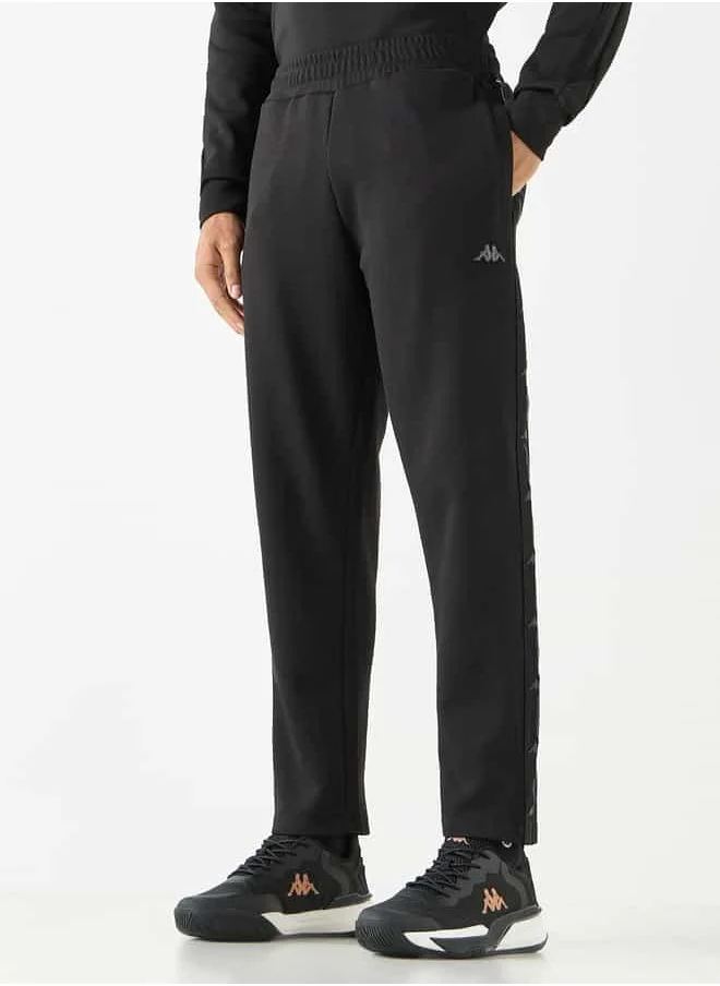 Kappa Kappa Solid Track Pants with Elasticated Waistband and Pockets