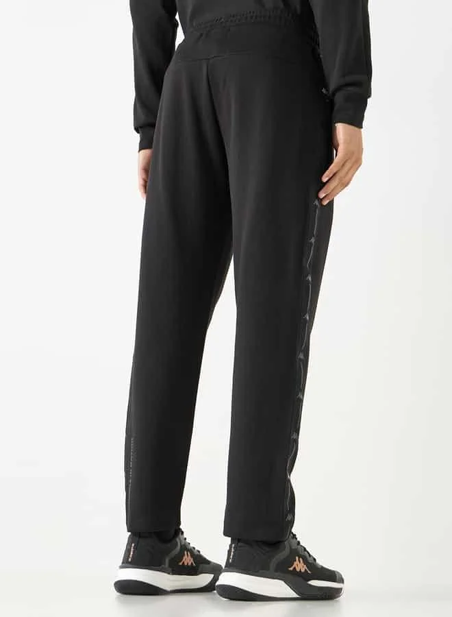 Kappa Kappa Solid Track Pants with Elasticated Waistband and Pockets