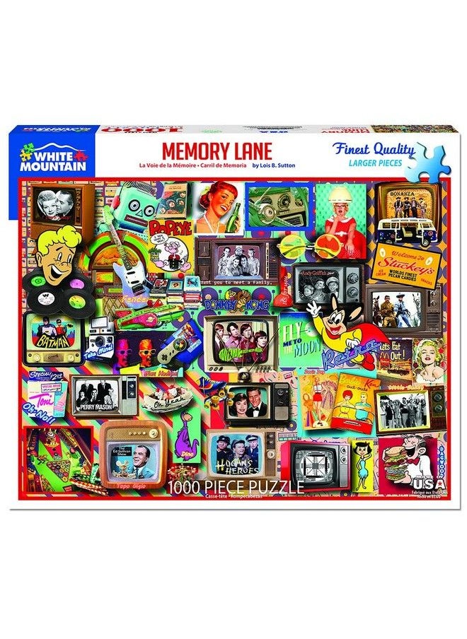 WHITE MOUNTAIN - Puzzles Memory Lane 1000 Piece Jigsaw Puzzle - Image 1