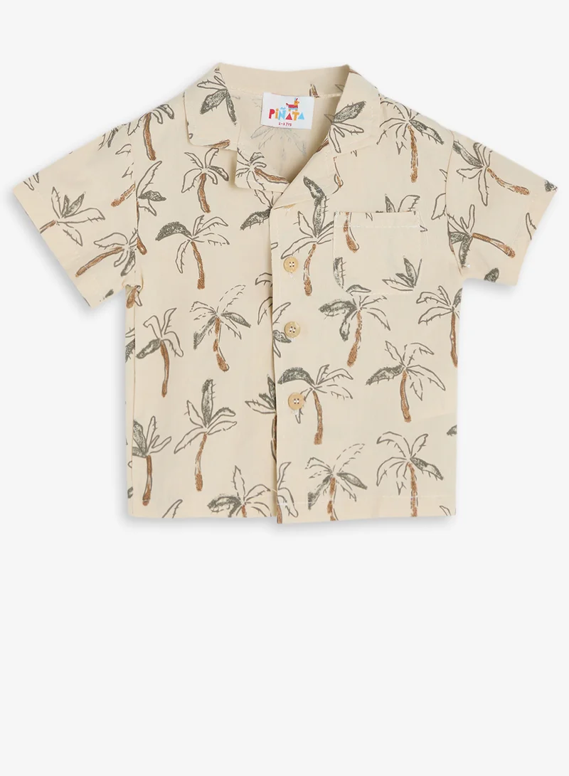 Pinata linen blended top short set