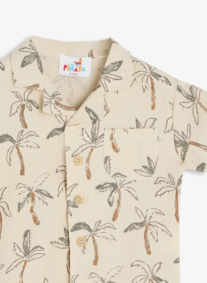 Pinata  linen blended top short set for Men | Best Price UAE