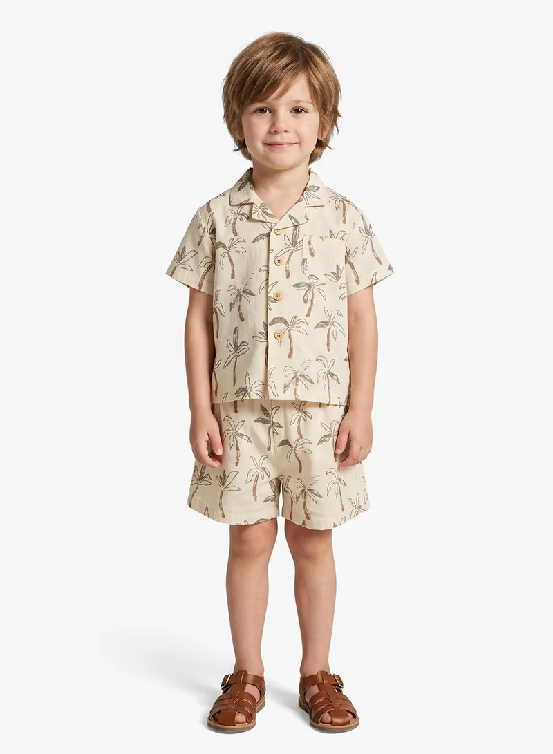Pinata linen blended top short set