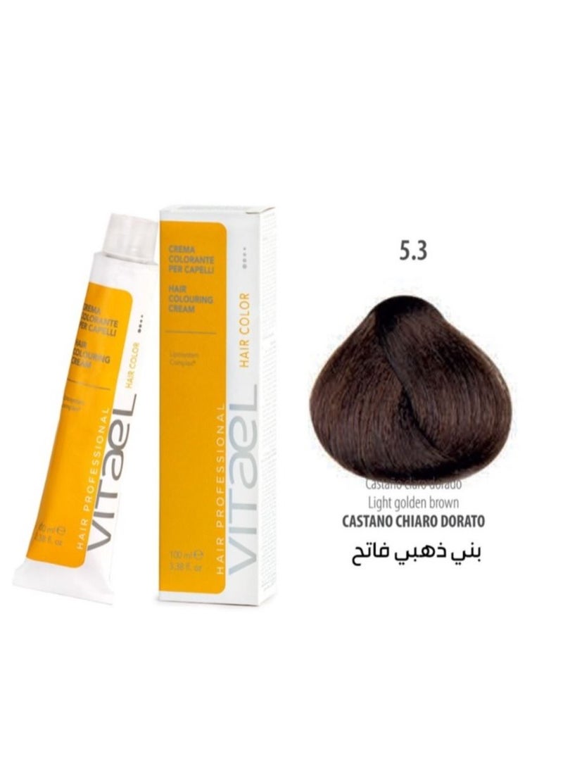 فيتال صبغة شعر بني ذهبي فاتح 100 مل - Image 1