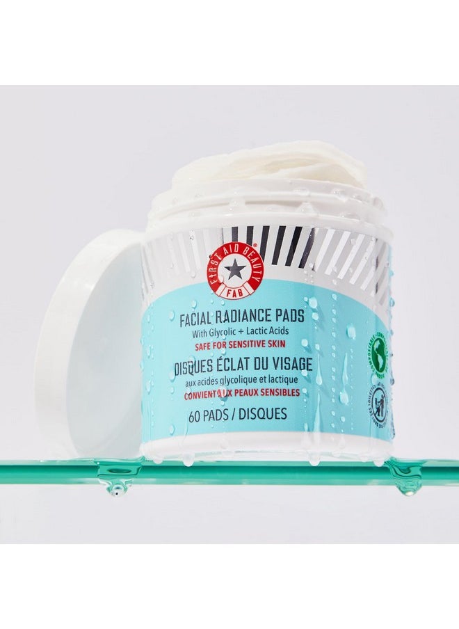 First Aid Beauty - Irst Aid Beauty Facial Radiance Pads Daily Exfoliating Pads With Aha That Help Tone & Brighten Skin Compostable For Daily Use 28 Pads - Image 1