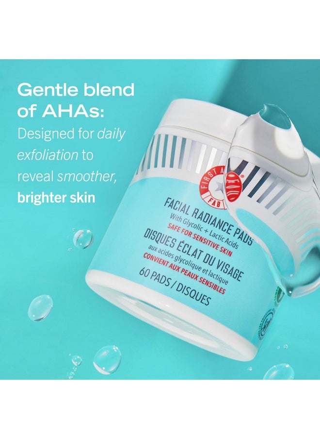 First Aid Beauty - Irst Aid Beauty Facial Radiance Pads Daily Exfoliating Pads With Aha That Help Tone & Brighten Skin Compostable For Daily Use 28 Pads - Image 1