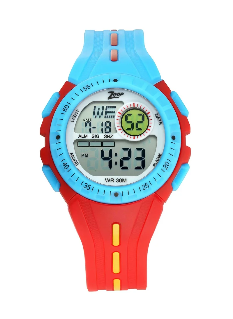 زوب Digital Red Strap Watch