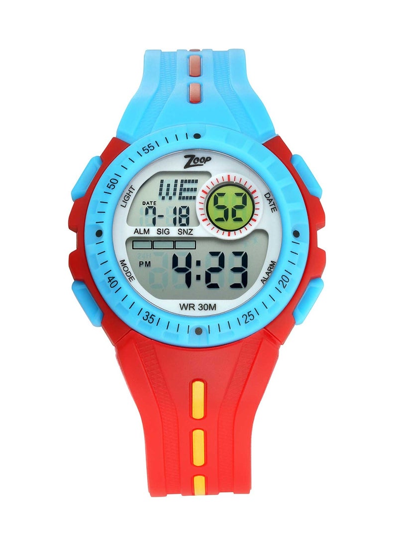 Zoop Digital Red Strap Watch