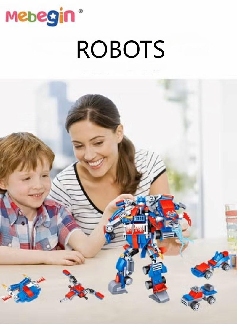 MEBEGIN 10 In 1 Transformers Toy with Multiple Playstyles, Fun Robot Car Toy, Vehicles Transform Robot Toy, Multifunctional Blocks Building Toys, Easy to Assemble, Ideal Gift for Kids for Any Festivals and Occasions - Image 1