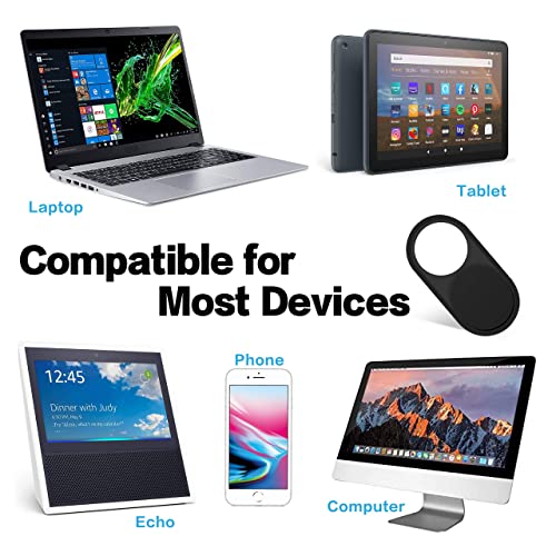 imluckies 3 Pack Webcam Cover Slide, 0.023 inch Ultra-Thin Metal Camera Cover for Laptop Computer, MacBook Pro/Air iMac iPad Tablet iPhone 8/7/6 Plus, Echo Show/Spot Web Camera Privacy Covers - Image 4