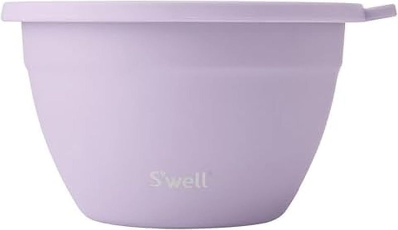 S'well Stainless Steel Salad Bowl Kit 64oz, Lilac, Comes with 2oz Mini Canister and Removable Tray for Organization, Leakproof, Easy to Clean, Dishwasher Safe - Image 1