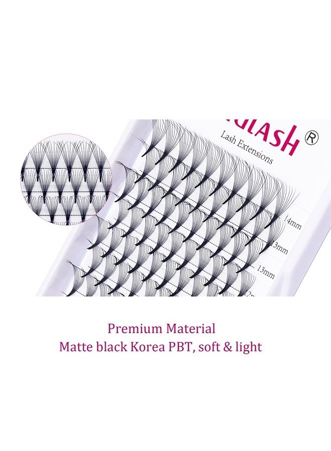 FADLASH تمديدات رموش مروحة جاهزة 10D تمديدات رموش مروحة جاهزة 0.05 0.07 سمك تمديدات رموش حجم مسبق المروحة C D كيرل من FADLASH (10D-0.07-D، مزيج 8-14 مم) - Image 3