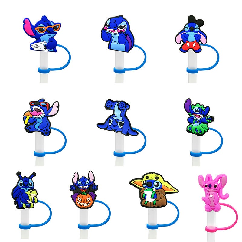 Spot Cartoon Character Straw Cover Straw Cap Silicone Dust Plug Cute Anime Party Straw Decoration Product - Image 5