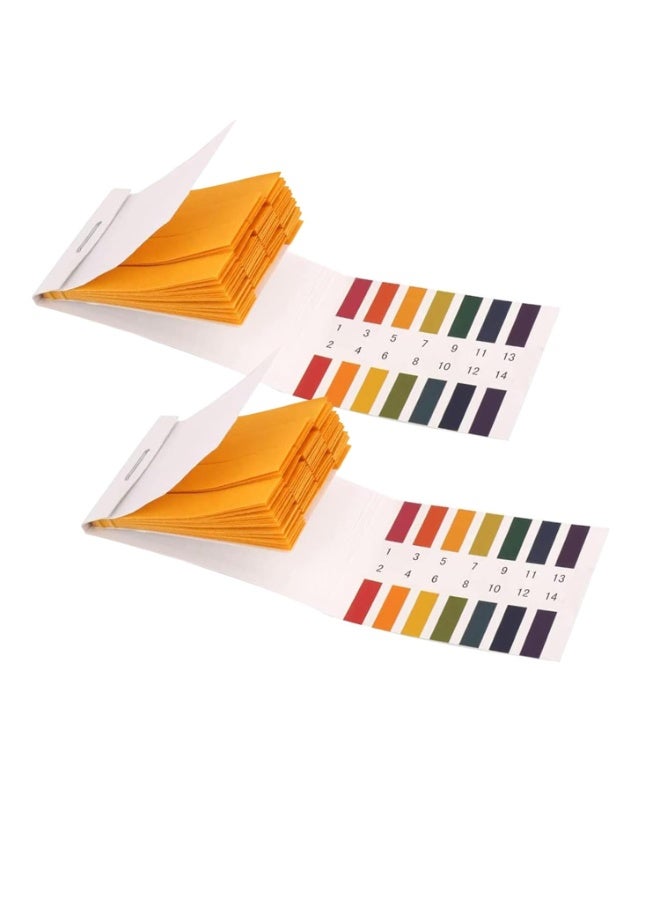 2 Pack PH Test Strips, 160 Strips pH 1-14 Universal Litmus Test Paper