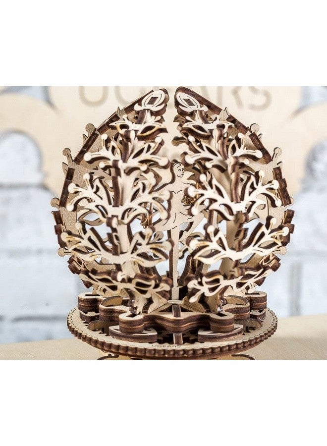 أوجيرز زهرة يو جيرز الميكانيكية: لعبة ألغاز ميكانيكية ثلاثية الأبعاد للأطفال والكبار | مجموعات تعليمية في مجالات العلوم والتكنولوجيا والهندسة والرياضيات (اصنعها بنفسك) للمراهقين | زهرة خشبية مزخرفة | هدية فاخرة للنساء | هدايا للحبيبات/الزوجات - Image 3