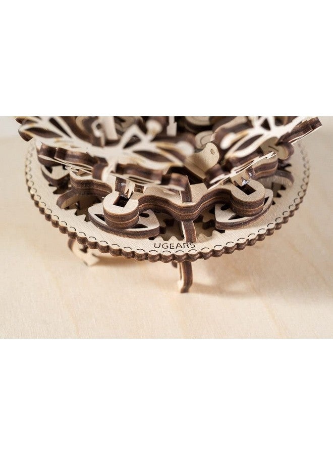 أوجيرز زهرة يو جيرز الميكانيكية: لعبة ألغاز ميكانيكية ثلاثية الأبعاد للأطفال والكبار | مجموعات تعليمية في مجالات العلوم والتكنولوجيا والهندسة والرياضيات (اصنعها بنفسك) للمراهقين | زهرة خشبية مزخرفة | هدية فاخرة للنساء | هدايا للحبيبات/الزوجات - Image 4