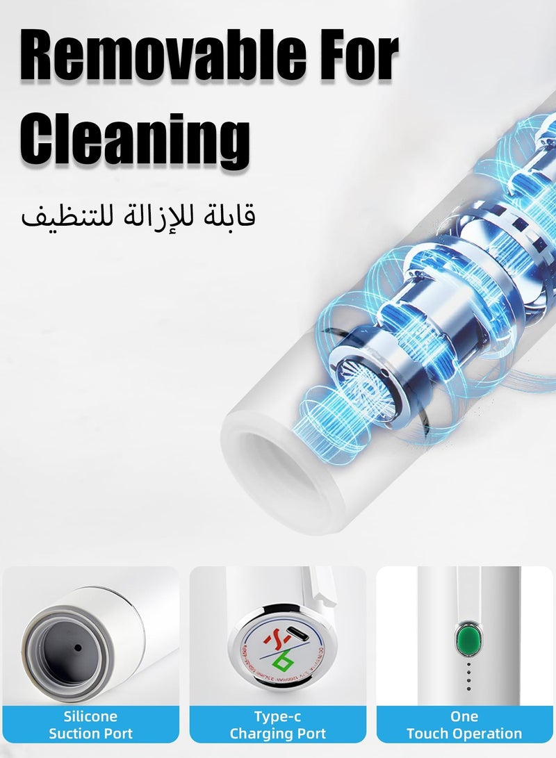 هيروكس جهاز غلق الطعام المفرغ من الهواء مع 5 أكياس غلق بلمسة واحدة، منخفض الضوضاء، صغير الحجم، محمول، أبيض - Image 3