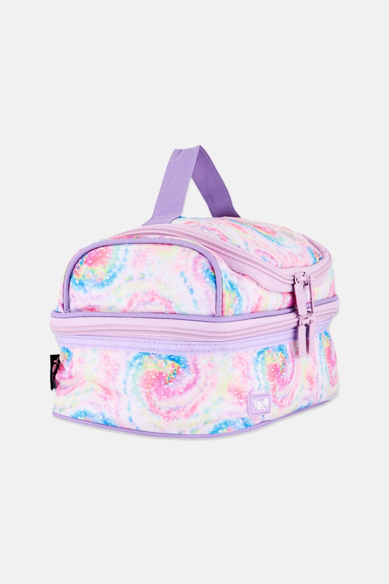 YOLO Kids Girl Tie Dye Lunch Bag, Multicolor - Image 3