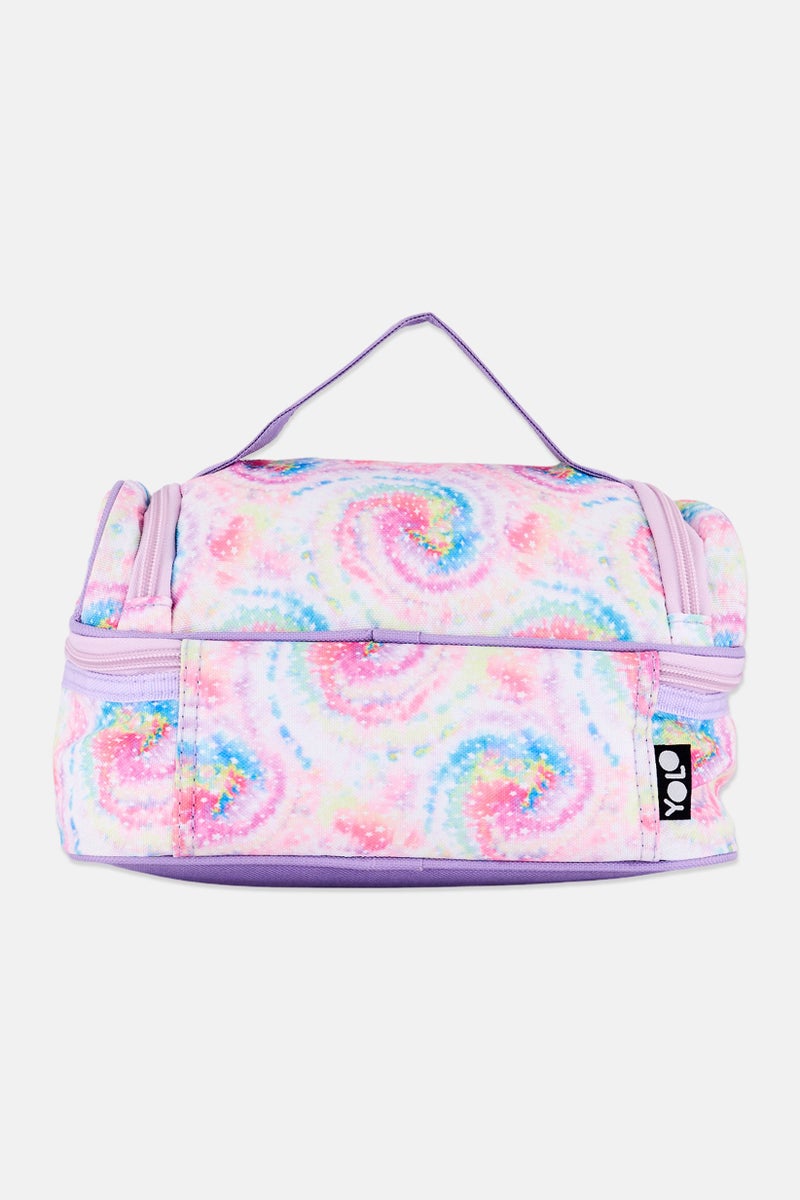 YOLO Kids Girl Tie Dye Lunch Bag, Multicolor - Image 4