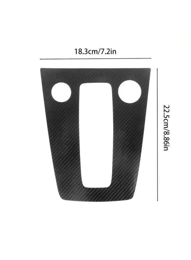 1pc Carbon Fiber Car Console Panel Frame Cover Sticker Premium Black Carbon Fiber Design Durable Protective Cover For Audi A3 8Y 2021 Interior Accessories Carbon Fiber Car Accessories - Image 2