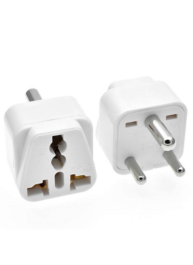 Generic - South African Switch Plug Converter Type M Plug Adapter Safe Grounded Small Travel Adapter Plug for South African/Indian Travel Power Plug Adapter Converter 0-10A 250V - Image 1